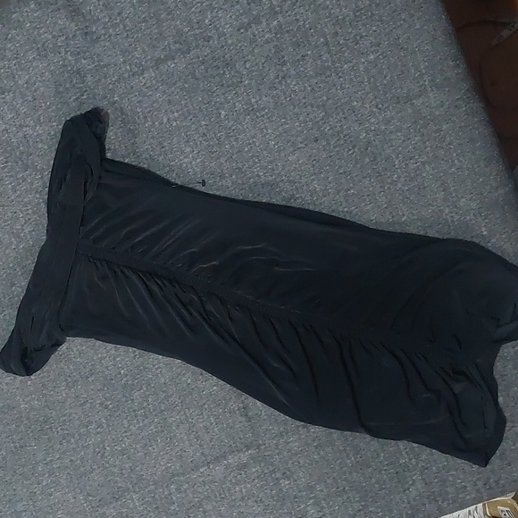 Topshop ruched mini dress size 2 black - Picture 8 of 9